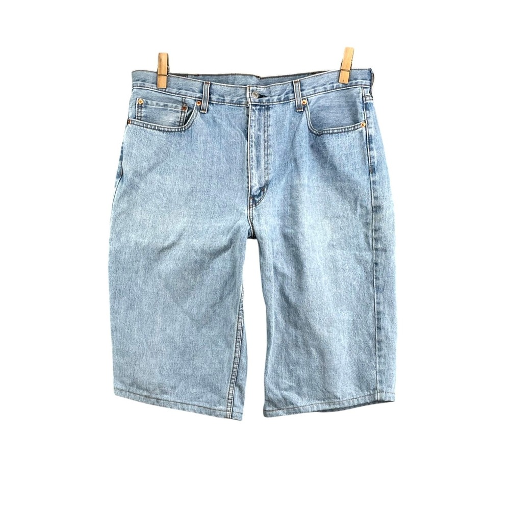 Levi's 550 Denim Shorts Mens 39* Blue Jean Jorts Loose Baggy Streetwear Skate